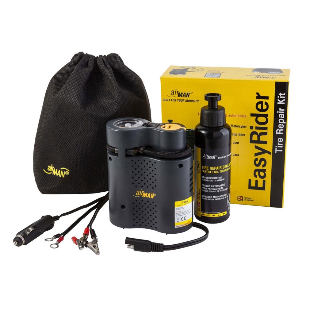 Mini kompresor Airman EasyRider 12V + lepidlo 250 ml.
