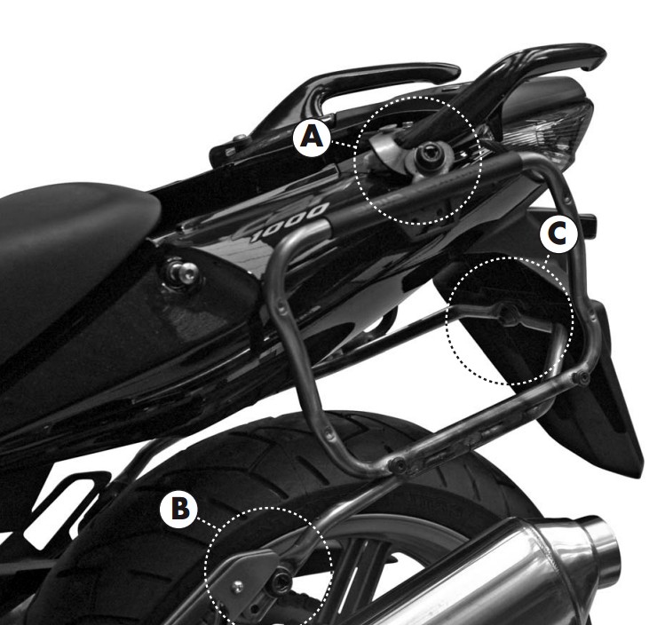 Honda CBF 600 (04-12) demontovatelný nosič kufrů Givi V35