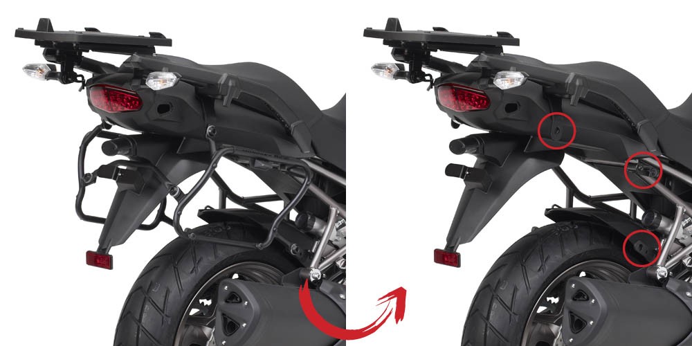Kawasaki Versys 1000 (12-14) - nosič bočních kufrů Givi V35, Giv