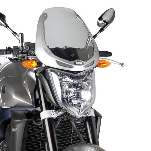 Givi 246G plexi kouřové s kapotkou stříbr.
