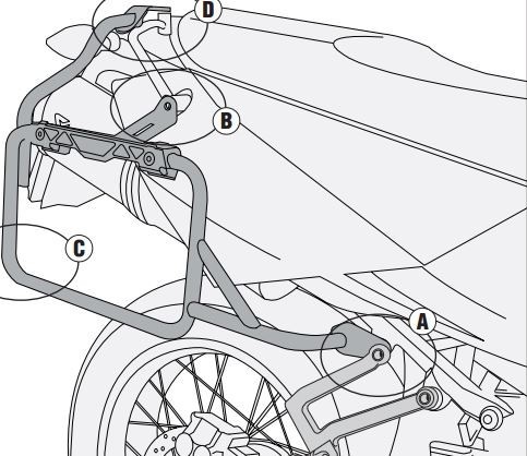KTM Adventure 950 / 990 (03-13) - nosič hliníkových bočních kufr