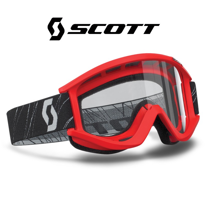 Motokrosové brýle SCOTT RECOILXI červené , čiré sklo