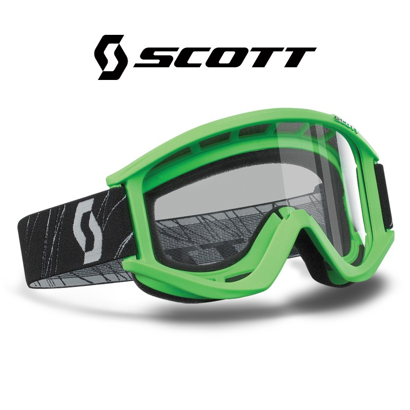 Motokrosové brýle SCOTT RECOILXI zelené , čiré sklo
