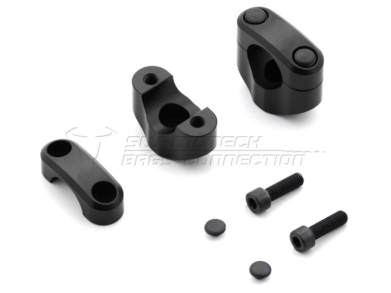 Redukce řídítek z 22/28 mm M10, černé provedení