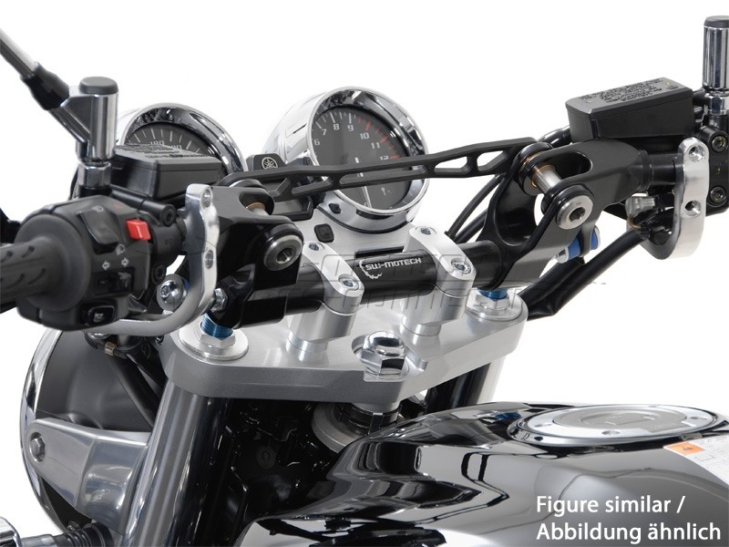Yamaha XJR 1300 (06-09) Redukce řídítek z 22/28 mm, stříbrné pro
