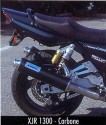 XJR 1300 99-05 MIG výfukové koncovky Carbon