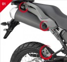 Suzuki DL 650 V-Strom 04- boční demont. nosič Givi