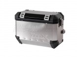 Hliníkový kufr TraX ® EVO 45 litrů - stříbrný levý