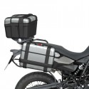 TRK 3PACK sada kufrů GIVI Trekker černý s hliníkovým víkem (Monokey) - 2x TRK 33N, 1 x TRK 46N