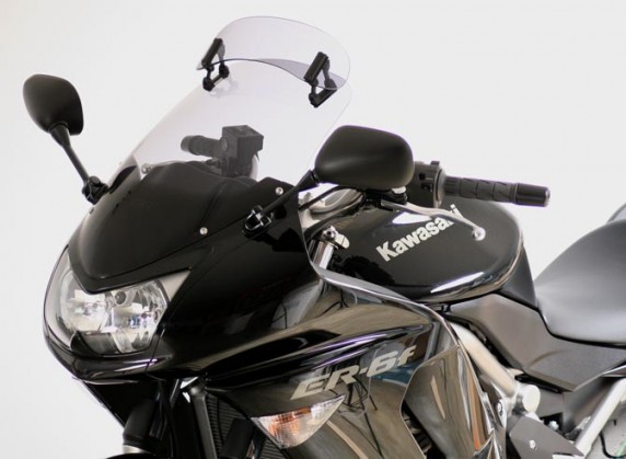 Kawasaki ER6 F (06-08) MRA plexi Variotouring kouřové