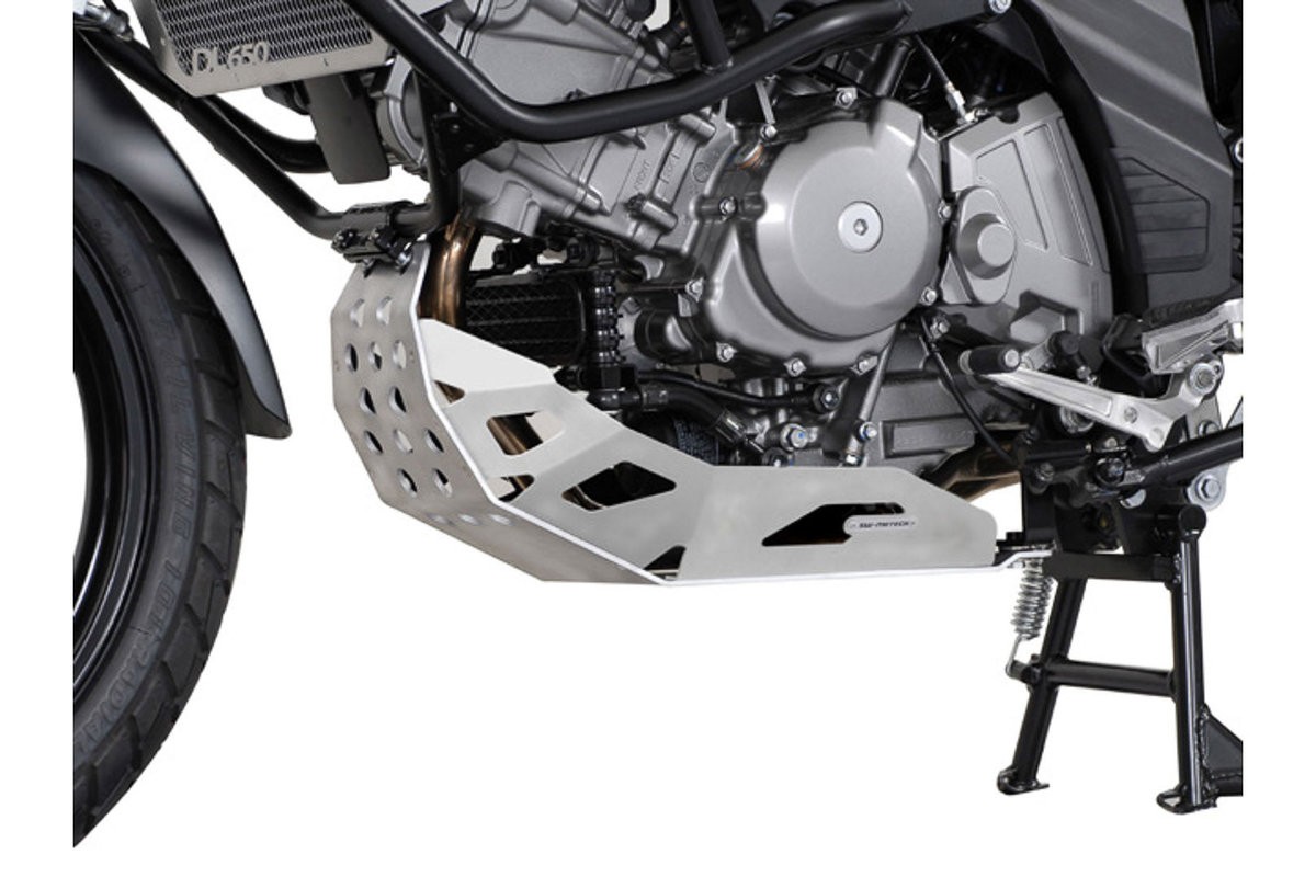 Suzuki DL 650 V-Strom (04-10) stříbrný kryt motoru SW-Motech
