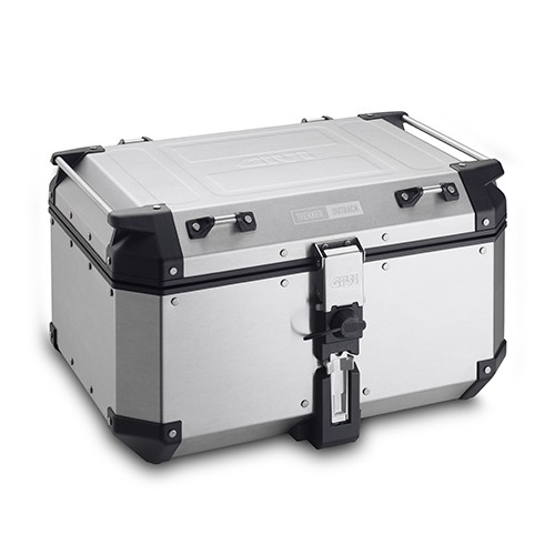 Hliníkový kufr 58 l. Givi Trekker Outback OBKN58A, horní stříbrn