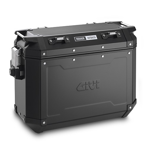Hliníkový kufr 37 l. Givi Trekker Outback OBKN37BL, levý , černé