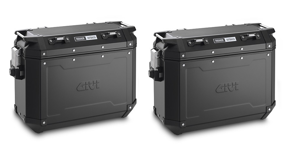 2× Hliníkový kufr 37 l. Givi Trekker Outback OBKN37BPACK 2