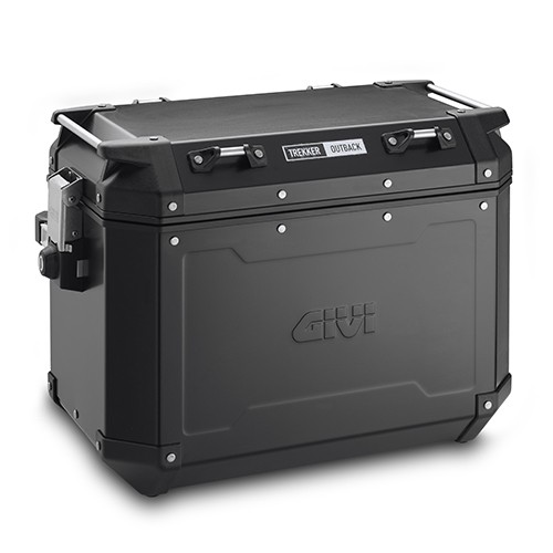 Hliníkový kufr 48 l. Givi Trekker Outback OBKN48BL, levý , černé