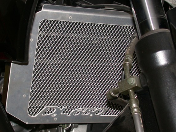 Suzuki DL 650 V-Strom (04-10) - mřížka chladiče SW-Motech stříbr