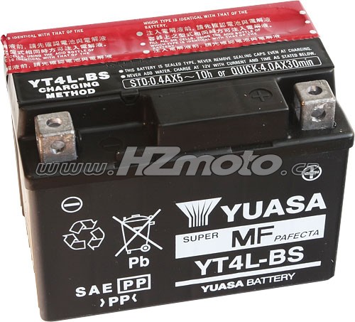 Motobaterie Yuasa YT4L-BS 12V 3Ah