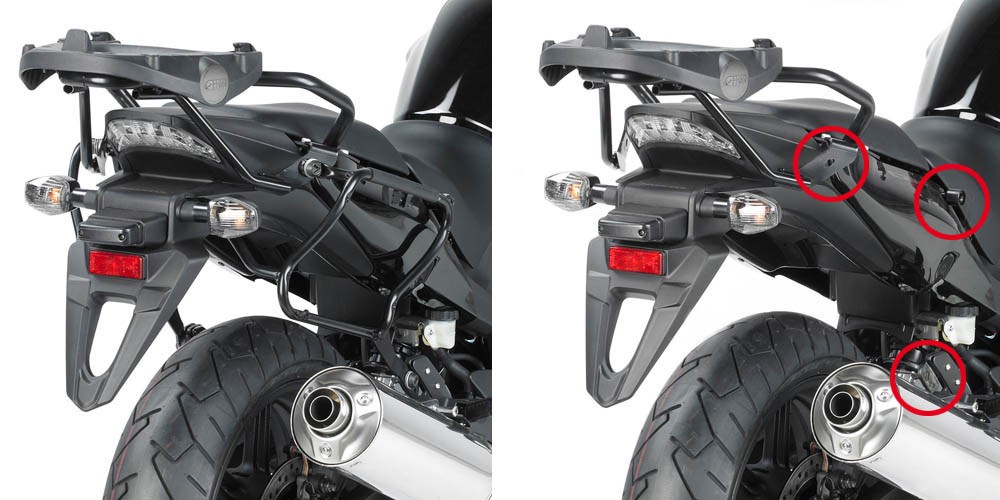 Honda CBF 1000 / 1000 ST (10-14) - boční nosič kufrů V35 Givi PL