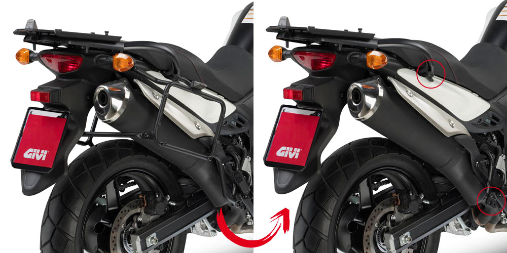 Suzuki DL 650 V-Strom (11-16) - demontovatelný boční nosič GIVI