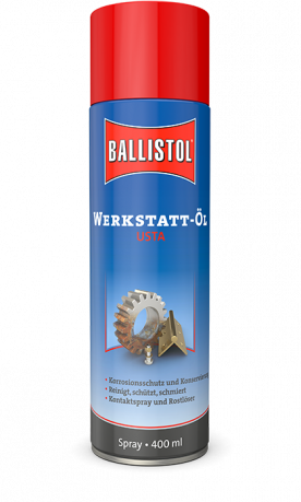 Univerzální olej Ballistol USTA Werkstatt-oil, sprej 400 ml.
