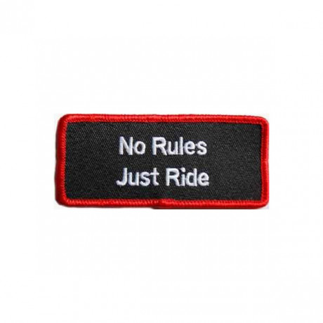 Nášivka No Rules Just Ride