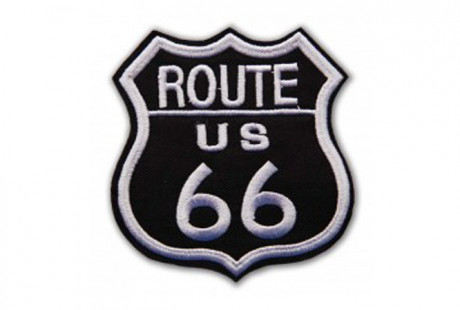 Nášivka Route 66 - černá