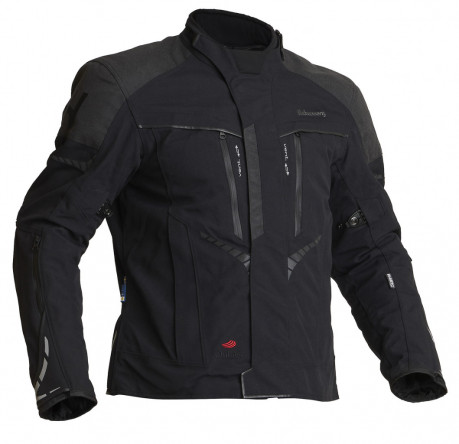 Halvarssons Mora Black/grey - pánská textilní motocyklová bunda