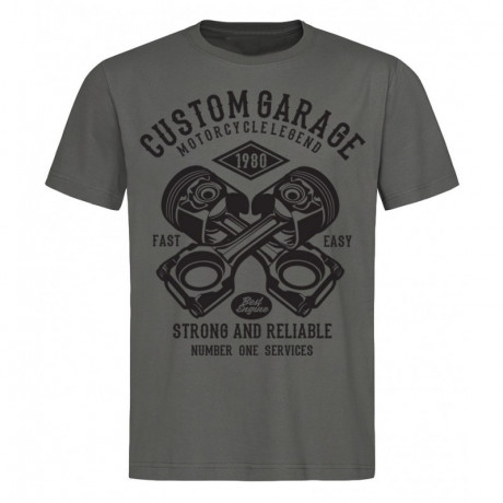 Pánské tričko Custom Garage šedé