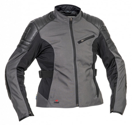 Halvarssons SOLBERG Woman Grey/black - textilní motocyklová bunda