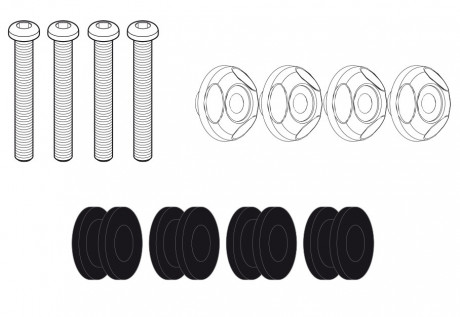 Yamaha N-MAX 125/155 (21-) - montážní sada D2153KIT k plexisklu Givi 2153DT