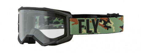 Brýle Focus, Fly Racing - USA (camo černé, čiré plexi)