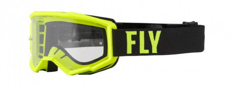 Brýle Focus, Fly Racing - USA (hi-vis/černá, čiré plexi)