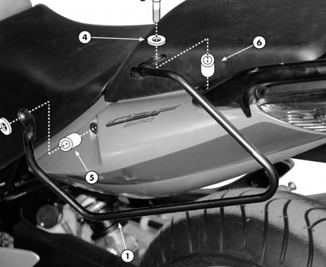 Honda CBF 500 (04-12) podpěry bočních brašen Givi T218