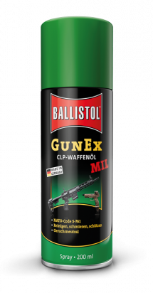 Ballistol Gunex MIL olej 200 ml., speciální olej na zbraně