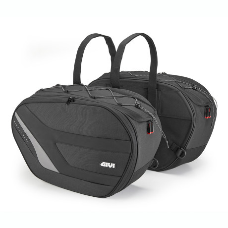 Givi EASY10 boční brašny černé, rozšiřitelné, objem 27-35 l