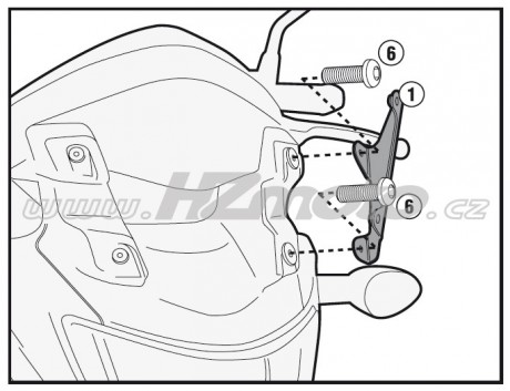 Crossrunner 800 (11-) GIVI mont. sada k plexi