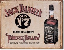 Jack Daniel's - Tennessee Hollow - plechová retro cedule 40x32 cm 