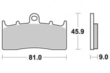 Brzdové destičky SBS 778HS 