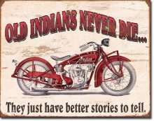 Indian Better Stories - plechová cedule, 