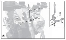 BMW R 1200 R (15-) - montážní sada A5117A pro plexi 147A 