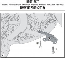 BMW R 1200 R /RS (15-) - RP5117KIT sada pro upevnění krytu motoru 