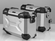 KTM 950 / 990 Adventure (03-) - sada bočních kufrů TRAX Adventure 37 l s nosičem - stříbrné 