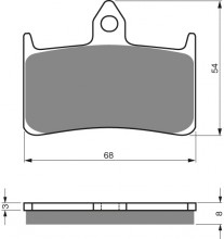 Brzdové destičky GOLDfren 069AD 