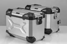 Yamaha MT-07 Tracer (16-) - sada bočních kufrů TRAX Adventure 45/45 l. s nosiči - stříbrné KFT.06.593.70100/S