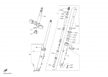 Yamaha XJR 1300C (15-16) - trubka přední vidlice, originální díl 
