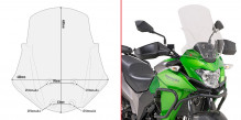 Kawasaki Versys X 300 (17-) - plexi čiré GIVI D4121ST 