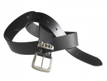 Halvarssons Leather BELT kožený opasek černý 