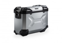 Hliníkový kufr TraX ® Adventure 37 litrů - stříbrný levý 