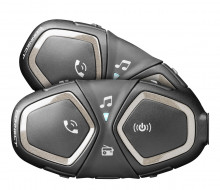 CellularLine Interphone CONNECT, Twin Pack Bluetooth handsfree pro uzavřené a otevřené přilby