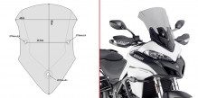 Ducati Multistrada 1200 (15-18) - kouřové plexi Givi D7406S 